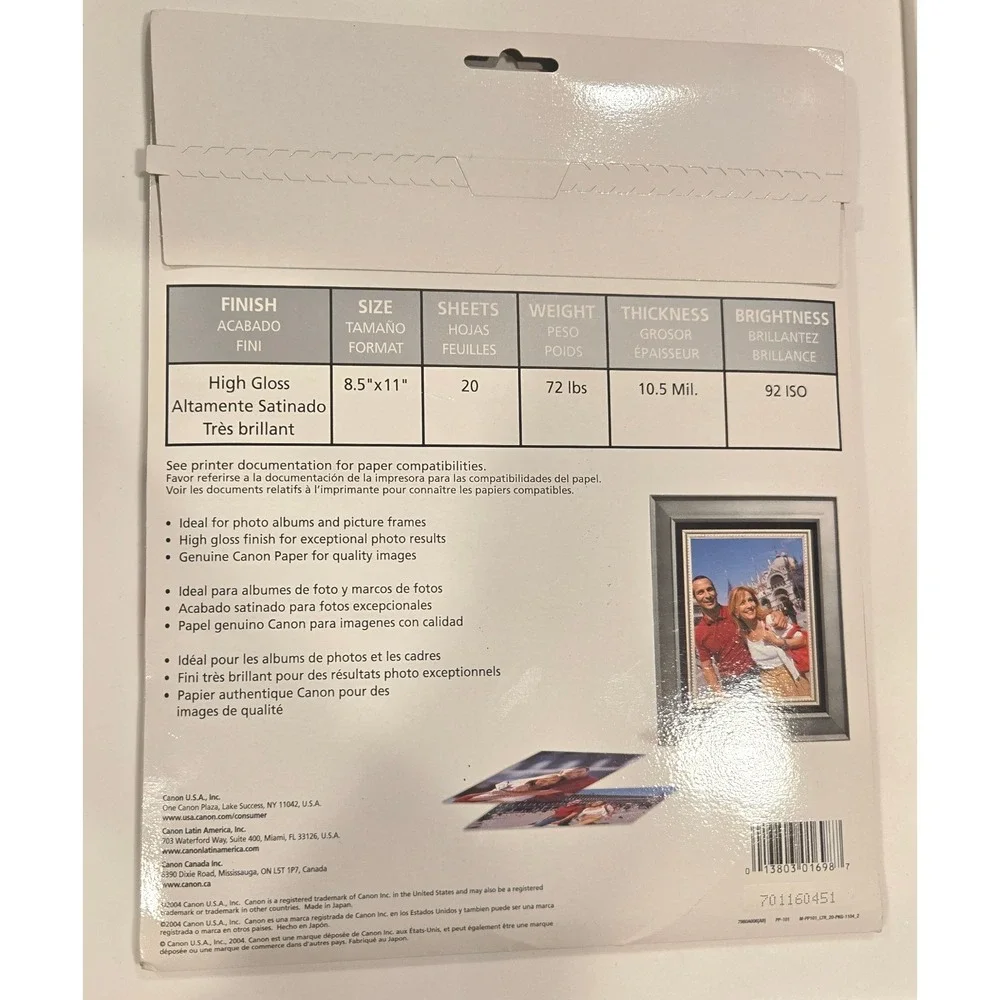 Canon Photo Paper‎ Plus Glossy (8.5